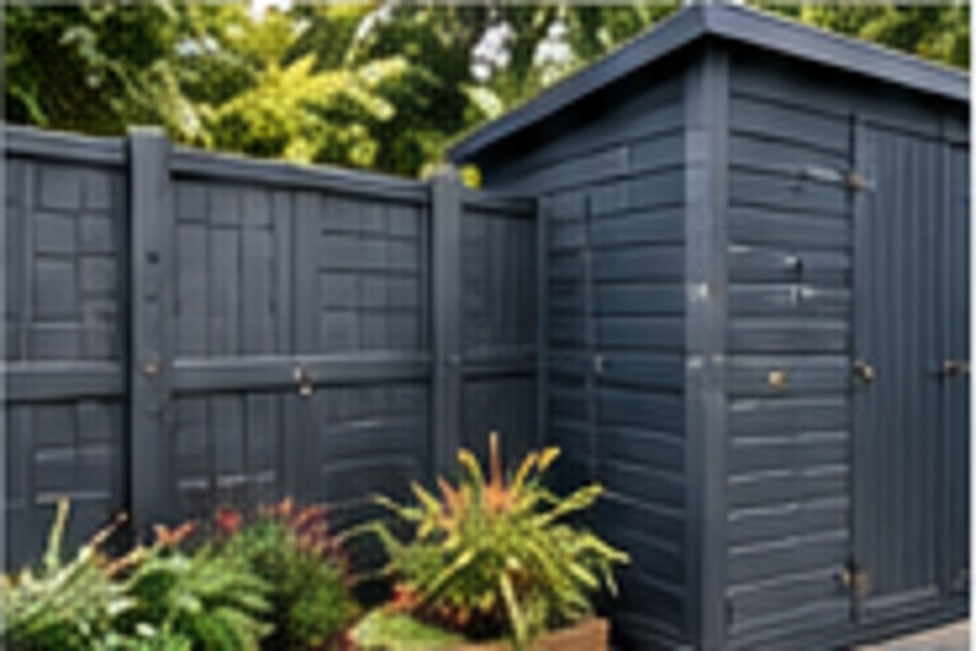 Fence and shed spraying
